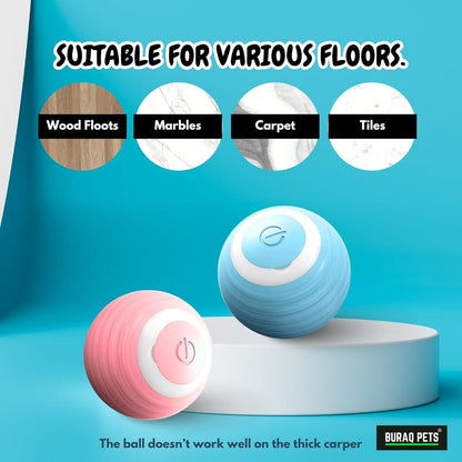 Pets Smart Gravity 360° Self-Rolling Ball Toy – Interactive Fun for Cats & Dogs